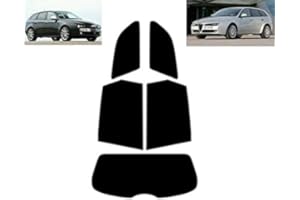 TINTCOM.COM Láminas Solares para Tintar Las Lunas del Coche-Alfa Romeo 159 5-Puertas Familiar 2005-2011 Ventanas Traseras & Luna Trasera (35% Medio Ahumado)