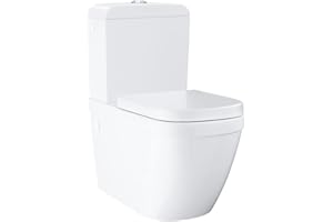 GROHE Close Coupled Rimless Toilet with Soft Close Seat Euro
