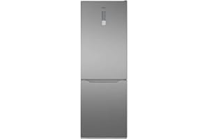 Teka NFL 345 C - Frigorífico Combi No Frost Total, de 188 cm, 2 Puertas y con Control Electrónico, Frigorífico y Congelador, Sistema Antibacterias, Color Acero Inoxidable
