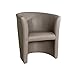 Produktbild Stylischer Cocktailsessel ART DECO taupe Sessel Polstersessel Clubsessel Wohnzimmer Fernsehsessel