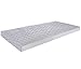 COT BED MATTRESS BREATHABLE QUILTED 118 X 56 X 10 cm