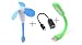 BLUTECH Mini Portable & Flexible USB Fan + USB LED Light Lamp For Laptop/Desktop/Powerbank/All Mobile + OTG Cable (USB Light + USB Fan + OTG Cable) RS.225.00