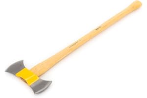 OCHSENKOPF Hacha doble ILTIS®, Empuñadura de madera de pacana, Hoja pulida de 135 mm, Longitud 900 mm, Con forma de pomo, OX 16 H-1008