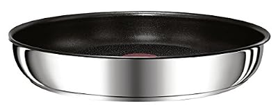Tefal L9400632 Ingenio Preference Poêle Anti-Adhésif Tous Feux Dont Induction, Acier Inoxydable, Inox, 28 cm