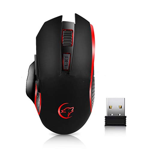 Preisvergleich Produktbild Lightleopard Wireless Gaming Mouse 2.4G wiederaufladbare, ergonomische, tragbare, Mobile Mäuse
