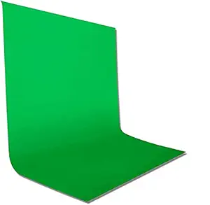 ALFASIYA Back Drop Background 8x10 Ft for Studio - Camera Accessory | Video Recording | Editing Gaming | Kine Master | MX takatak | YouTube Video Shooting (Green)