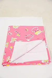 Guru Kripa Baby Products Plastic Sheet PVC Sheet for Kids Rubber Sheet for Babies Waterproof Diaper Changing Mat for Girls Boys Newborn Infants Bed Wetting Protector 85 cm X 130 cm Red 1pc