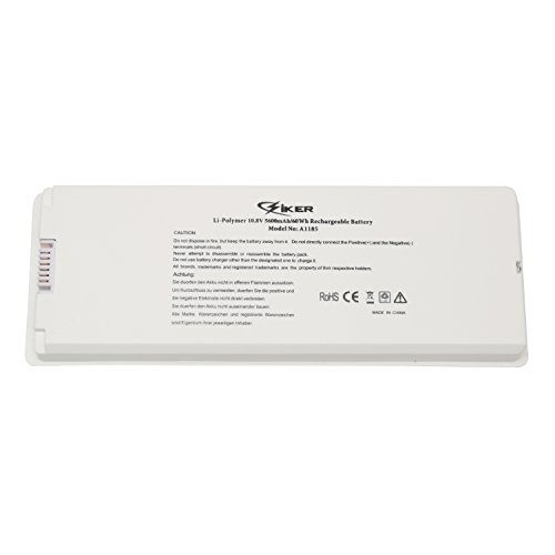 SIKER® 10,8 V 5600 mAh/60 Wh, neue Ersatz Li-ion Akku für Apple MacBook 13“ A1185 A1181 MA561 ma561fe/a MA561G/A MA561J/A - 2