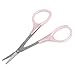 sourcingmap® Handy Pale Pink Handle Makeup Cosmetic Eyebrow Hair Brow Scissors Cutter