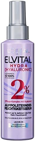 L'ORÉAL Elvital Spray Idratante per Capelli Lucidi, Siero Con Hyaluron Per Un Aumento Idratante, Hydra Hyaluronic, 150 ml