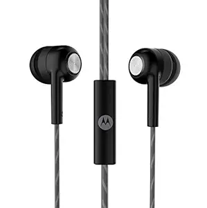 (Renewed) Motorola Pace 110 in-Ear Headphones with Mic (Black)