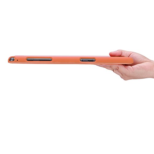 MoKo Samsung Galaxy Tab A 9.7 Hülle – Ultra Slim Lightweight Schutzhülle Smart Cover mit Auto Schlaf / Wach Funktion und Standfunktion für Galaxy Tab A 9.7 Zoll T550 Tablet-PC, Orange - 5