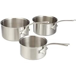 Mauviel1830 - M'Urban 571050 - Série de 3 Casseroles Inox magnétique - 16 à 20 cm