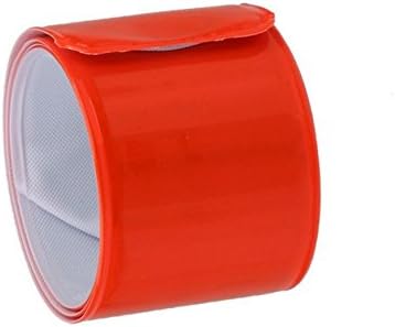 Rcdxing Cycling Bicycle Safety Warning Reflective Tape Stripe Sports Pants Orange Red-4 Pcs