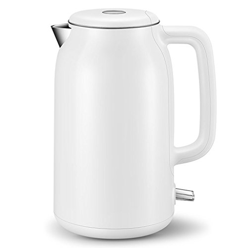 XJRHB Bouilloire lectrique Anti-chaudage mnage 304 en Acier Inoxydable Mise Hors Tension Automatique Pot d'isolation Grande capacit Bouilloire (Couleur : Blanc)