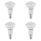 Ersetzt ca. 35 W Glühlampe VINSUN® 4er Pack E14 R50 LED Lampe 5W 400lm (Ersetzt 35W) [LED Leuchtmittel warmweiß 2700K, 110°, Reflektor]