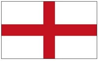Große England-Flagge St. George’s – 76,2 X 50,8 Cm, Rot-weiß, Mit Bändern