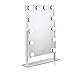 Produktbild Hollywood Lighted Vanity Mirror Mit LED-Leuchten Für Makeup Dressing Table Set Plug In Beleuchteten Kosmetikspiegel Mit 12 Bullen,White