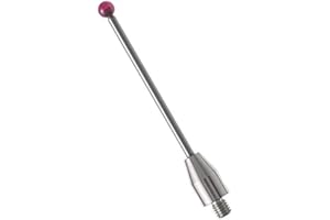 SUXING Insertos de pulsador para pulsador táctil, rosca M4, bola de goma de 3 mm de diámetro, eje de metal duro, longitud 50 mm A-5003-3680