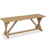 Des Weiteren bietet die Bank eine großzügige Sitzfläche, so dass sie sich zum Plaudern sowie Entspannen mit Freunden oder Familie bestens eignet.