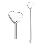 TCM Power Magnetstab - Herz - mit glitzernden Original Swarovski Crystals. Beide Herz - Seiten sind identisch.