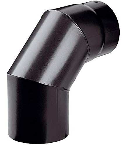 FIREFIX R120/B4O 2mm Thick Steel Flue Pipe Elbow 120mm Diameter For
