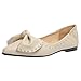 Produktbild Yesmile Ballerinas Damen Klassische Ballerina Geschlossene Glitzer Ballerinas Flache Freizeitschuhe Bequeme Sneaker Slip-Ons Elegante Damen Pumps Party Hochzeit Schuhe Trendy Abendschuh