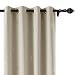 Produktbild Deconovo Schneeflocken Verdunkelungsvorhänge Ösen Vorhang Wohnzimmer Thermogardinen Blickdicht 180x140 cm Creme 2er Set