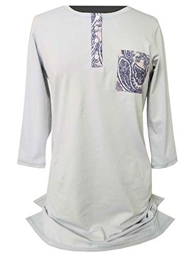 Preisvergleich Produktbild Tchibo TCM Damen Nachthemd Biobaumwolle Hellblau (40 / 42 M)