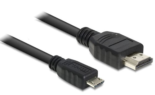 DeLOCK 83297 adaptador de cable de v&iacute;deo - adaptadores de cable de v&iacute;deo (Micro-USB, HDMI, Macho/Macho, Negro, Bolsa de pl&aacute;stico)