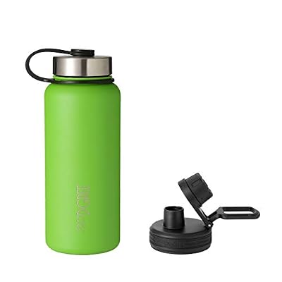 720°DGREE Bouteille Isotherme noLimit - 1200ml, Vert | Gourde en Acier Inoxydable d'eau, thé, café, jus, Boisson Chaud ou Froid | Premium de Isolée sous Vide + Gratis Sport Couvercle