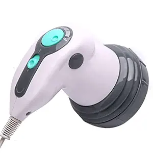 RoboTouch Electric Handheld Full Body Massager with 4 Massage Heads & Variable Speed Settings for Pain Relief and Relaxation