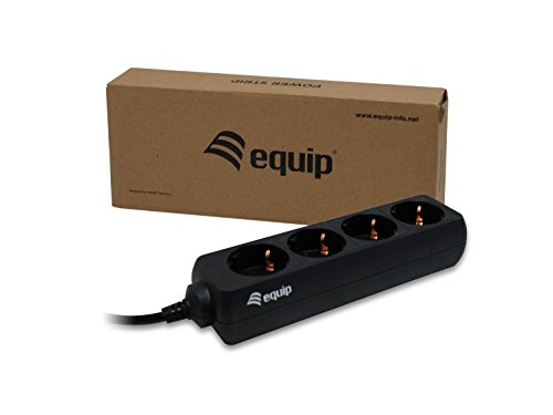 Equip 333281 Power Extension – Steckdosenleiste / Stromkabel (Schwarz, 100 – 240, 50 – 60, Box) - 2