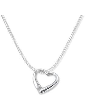 FJC Kinder Halskette mit Herz-Anhänger Sterling-Silber 925 41cm, in Geschenkbox