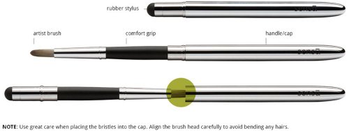Sensu Artist Brush & Stylus Matte Black für Tablet / iPad - 4