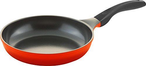 3er Set culinario Bratpfannen, Ø 20, 24 und 28 cm, rot, antihaft und induktionsgeeignet - 3
