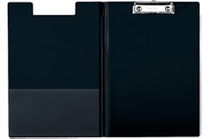 Esselte Carpeta con pinza y tapa, Capacidad para 200 hojas A4, Negro, 56047