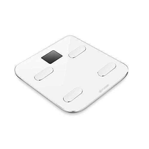 Preisvergleich Produktbild GYZ Körperfettwaage - Heim-Schlafsaal kleine intelligente Körpergewichtskala Gewichtsverlustwaage Bluetooth-Präzisionswaage / +-+ / (Farbe : Weiß)