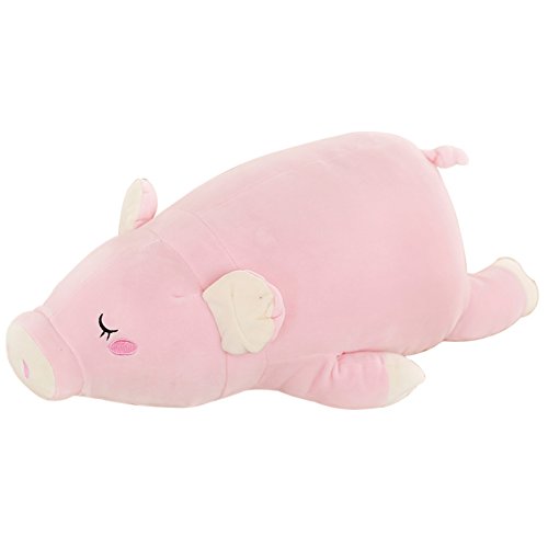 sunyou Cerdode Peluche Almohada Suave(Rosa ,M)