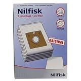 Tipo: 5 bolsas para polvo, Compatible Con: Nilfisk GM 60/GB/corte parquet, Cantidad: 5, otro: N/C