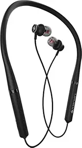 Zebronics Zeb-Yoga 90 Pro Wireless in-Ear Neckband Earphone, Rapid Charge, BT5.0, Dual Pairing, 10mm NdFeb Drivers, Magnetic Earpiece, Call & Media Controls, Water Resistant, Voice Assistant (Black)