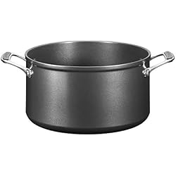 KitchenAid Pot de Cuisson, l'aluminium, Noir/Argent, 24 cm