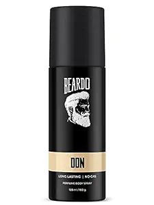 Beardo Don Perfume Body Spray, 120ml | Aquatic Woody | No Gas Deo For Men | Long Lasting Deodorant for Men | Body Spray Perfume for Men | Woody Deodrant for Men