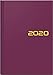 Produktbild Brunnen Buchkalender 2020, Balacron bordeaux A5: 2 Seiten = 1 Woche. Modell 796