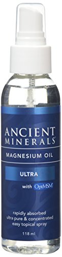 Aceite de magnesio ultra con OptiMSM (4oz) - Ancient Minerals