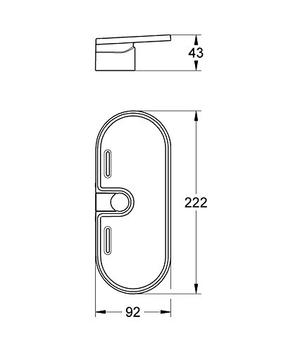 Grohe Vitalio Universal Ablage für Brausestange, 27725000 - 2