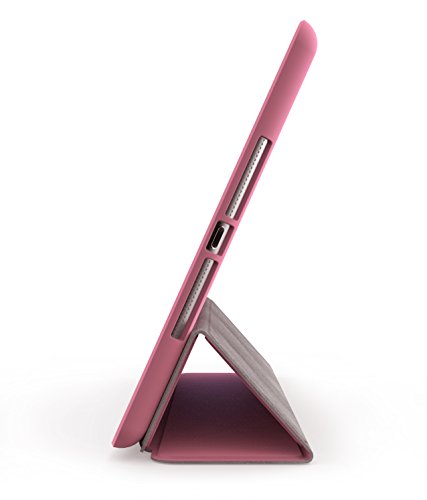 Khomo iPad Air 2 Hülle Case Rosa Gehäuse mit doppelten Schutz ultra dünn und leicht, Smart Cover – Dual Pink - 4