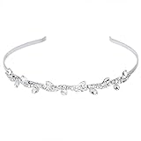 SODIAL(R) Bride/Bridesmaid/Girl Floral Branch Headband Tiara for Wedding/Engagement/Prom