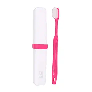 LOFA Love For Arcade Furry by LOFA/Softest Toothbrush in the World/Soft toothbrush by LOFA (Furry Pink) (One Brush + Cover Box)