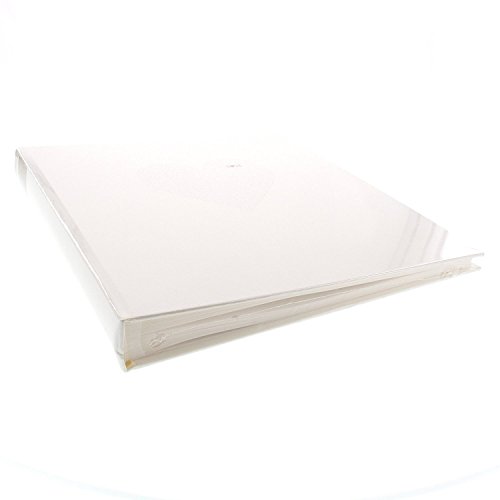 Goldbuch Hochzeitsalbum, Love, 30 x 31 cm, 60 weiße Seiten mit Pergamin-Trennblättern, Beschichtetes Papier mit Silber- und Goldprägung, Perlmutt, 08080 - 7